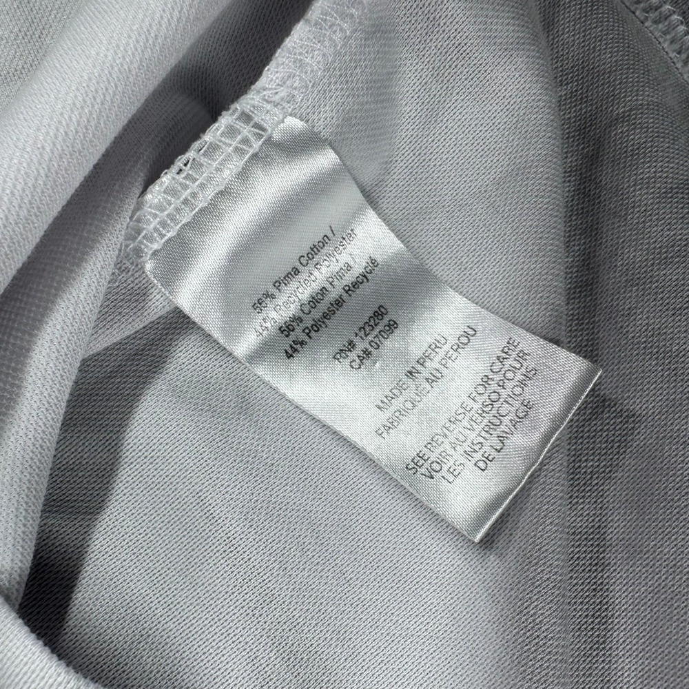 Travis Mathew Polo Shirt Large White Camo Short Sleeve Collared Golf - Picture 5 of 6